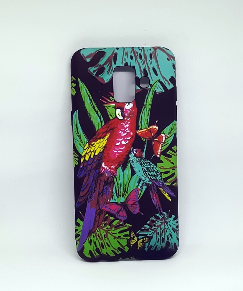 Накладка GALLERY для Samsung J810 J8 (2018)/A6 Plus Папуга-0