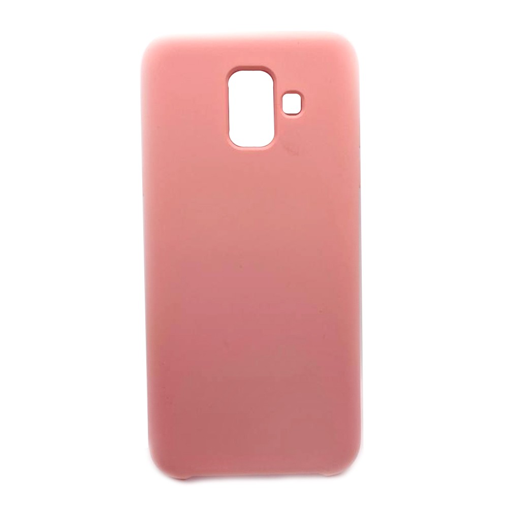 Накладка Soft Touch для  Samsung A6 2018 рожева-0