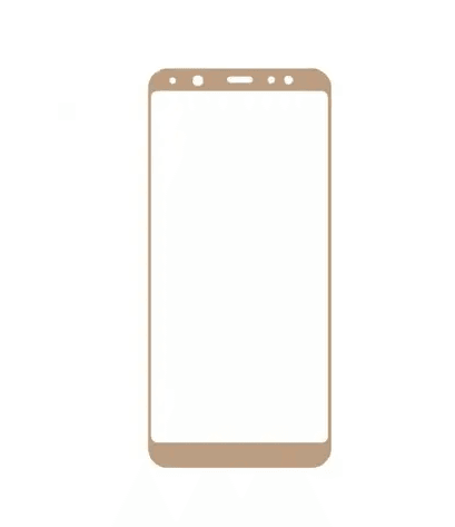 Захисне скло Silk Screen для Samsung A6 (2018) gold-0