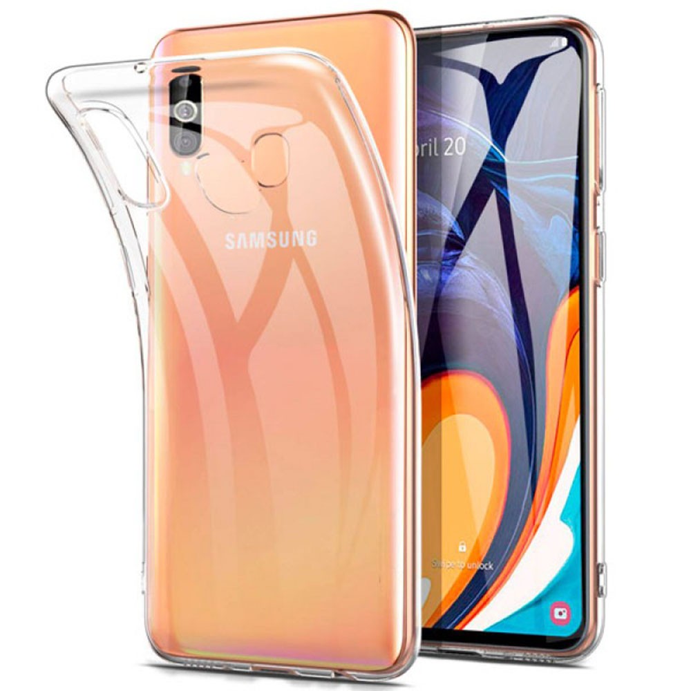 Накладка Premium для Samsung A60 прозорий силікон-0