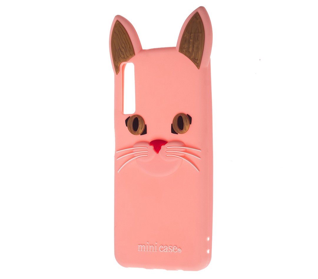 Накладка Cat 3D для Samsung A750 (2018) бежева-0