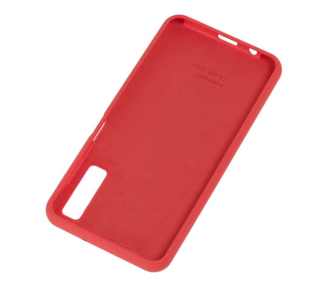 Silicone Cover Full Protective Samsung A7 2018 (A750F) (red)-2