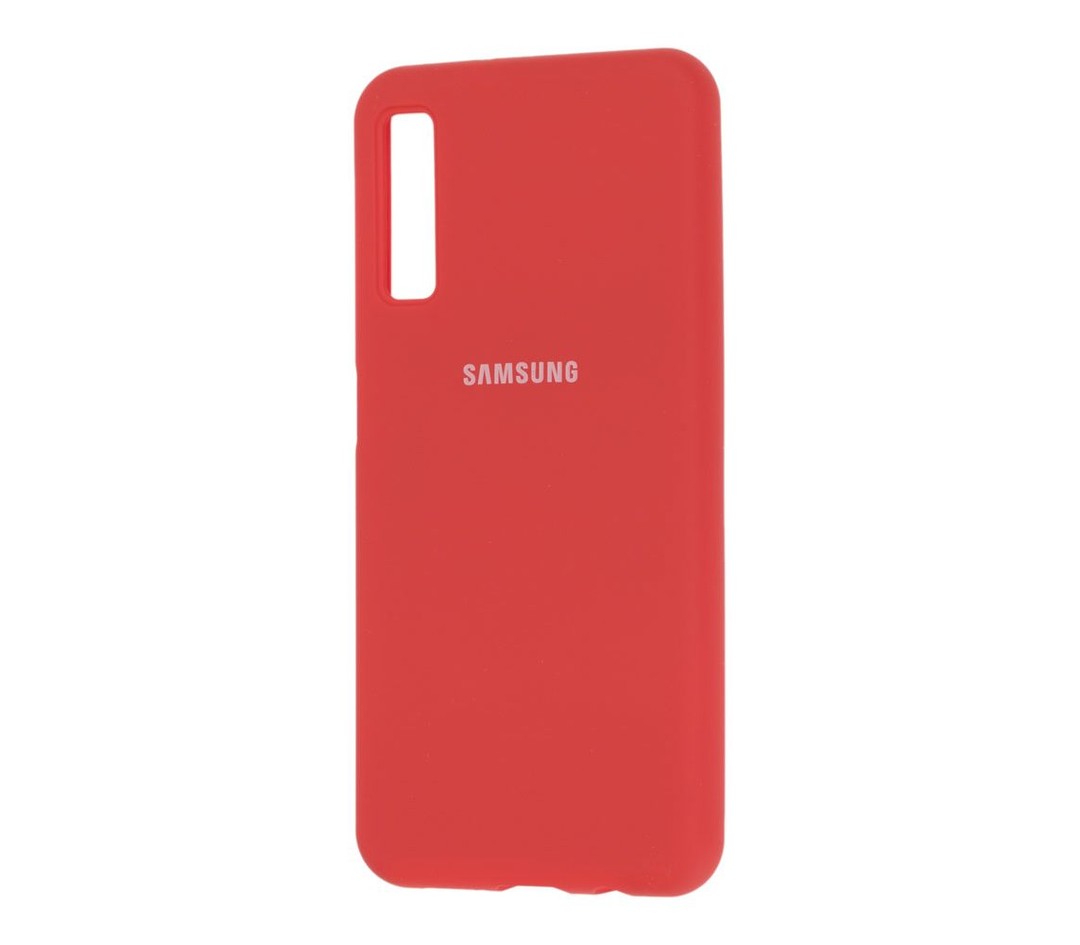 Silicone Cover Full Protective Samsung A7 2018 (A750F) (red)-0