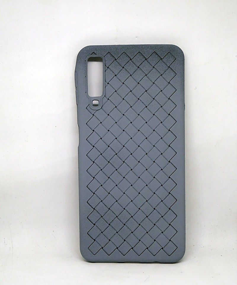 Чехол силиконовый Weaving case Samsung A750 (Серый)-0