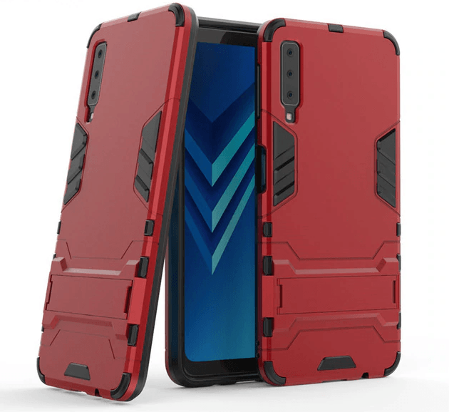 Накладка Hard Defence для Samsung A7 (2018) червона-0