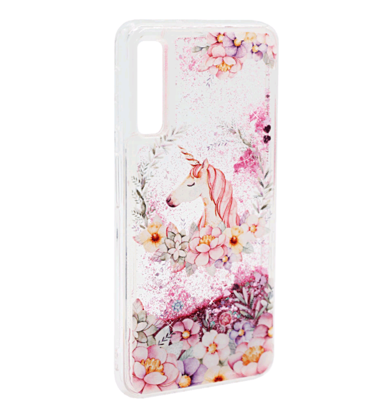 Накладка Water Shine для Samsung A70 Єдиноріг  (переливається)-1