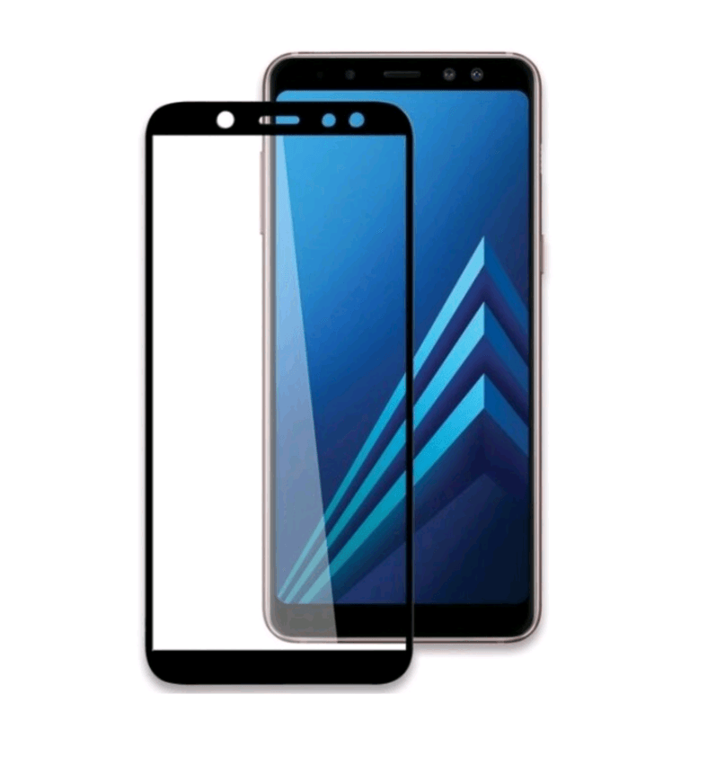 Захисне скло Silk Screen SAMSUNG A7 (2018) / A750 black-0