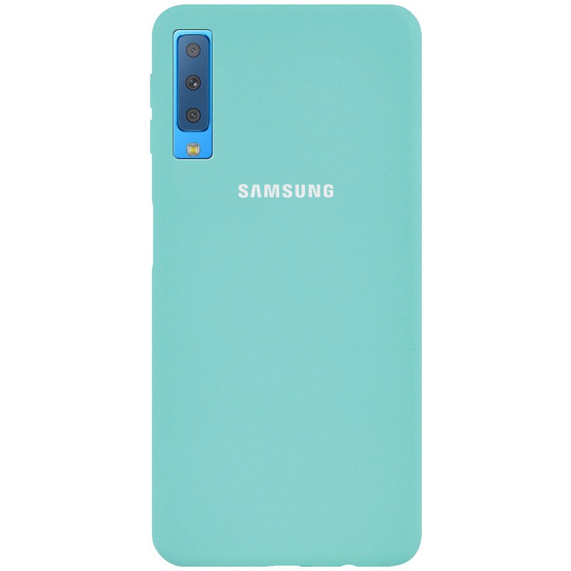Silicone Cover Full Protective Samsung A7 2018 (A750F) (Ice Blue)-0