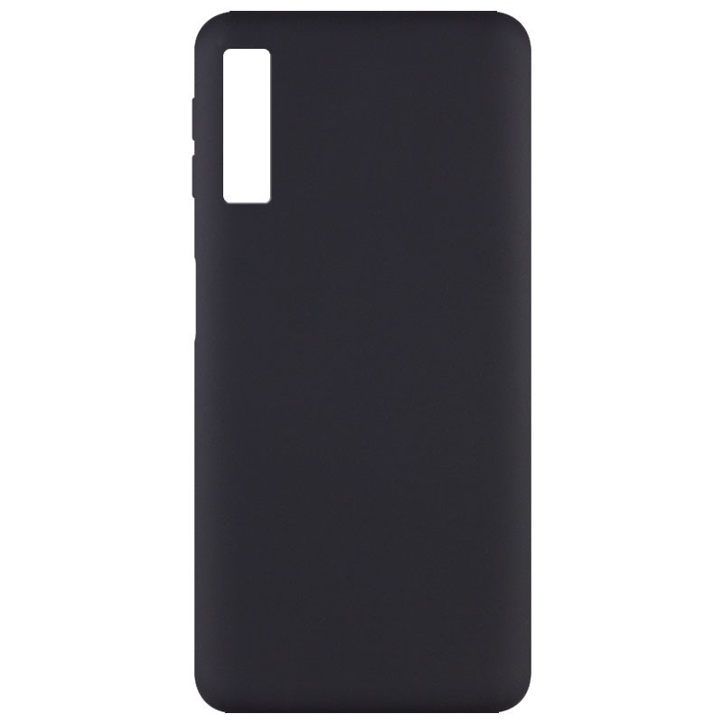 Silicone Cover Full without Logo (A) для Samsung A7 (2018) A750 (Black)-0