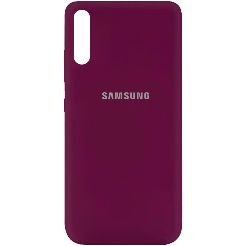 Silicone Cover My Color Full Protective (A) для Samsung A7 (2018) A750 (Marsala)-0