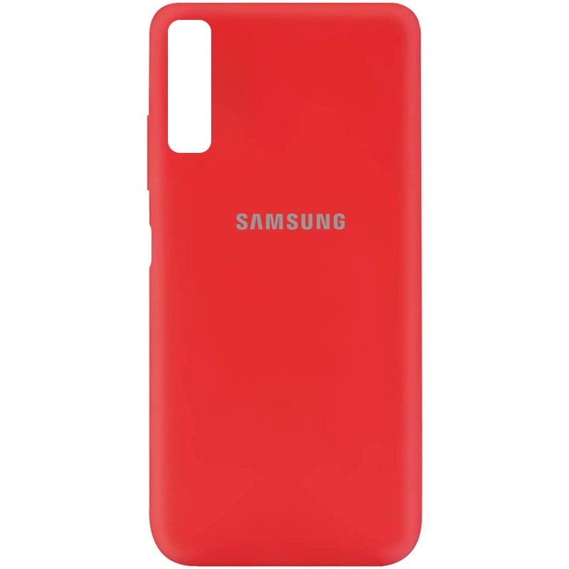 Silicone Cover My Color Full Protective (A) для Samsung A7 (2018) A750 (Red)-0