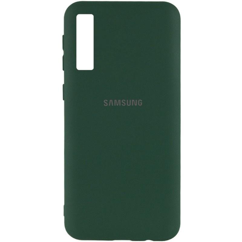 Silicone Cover My Color Full Protective (A) для Samsung A7 (2018) A750 (Dark Green)-0