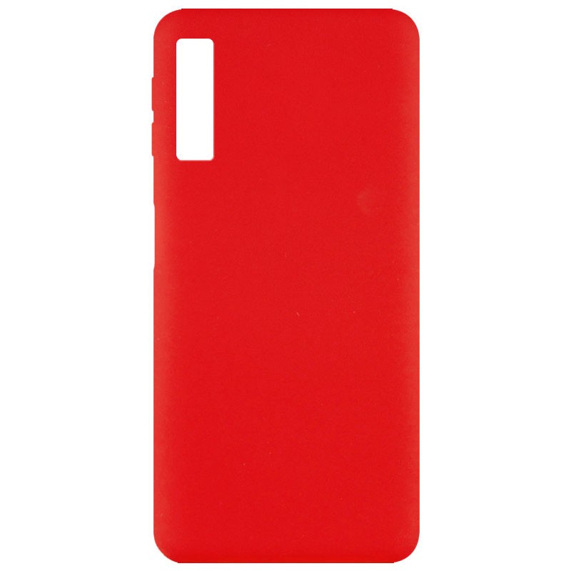 Silicone Cover Full without Logo (A) для Samsung A7 (2018) A750 (Red)-0
