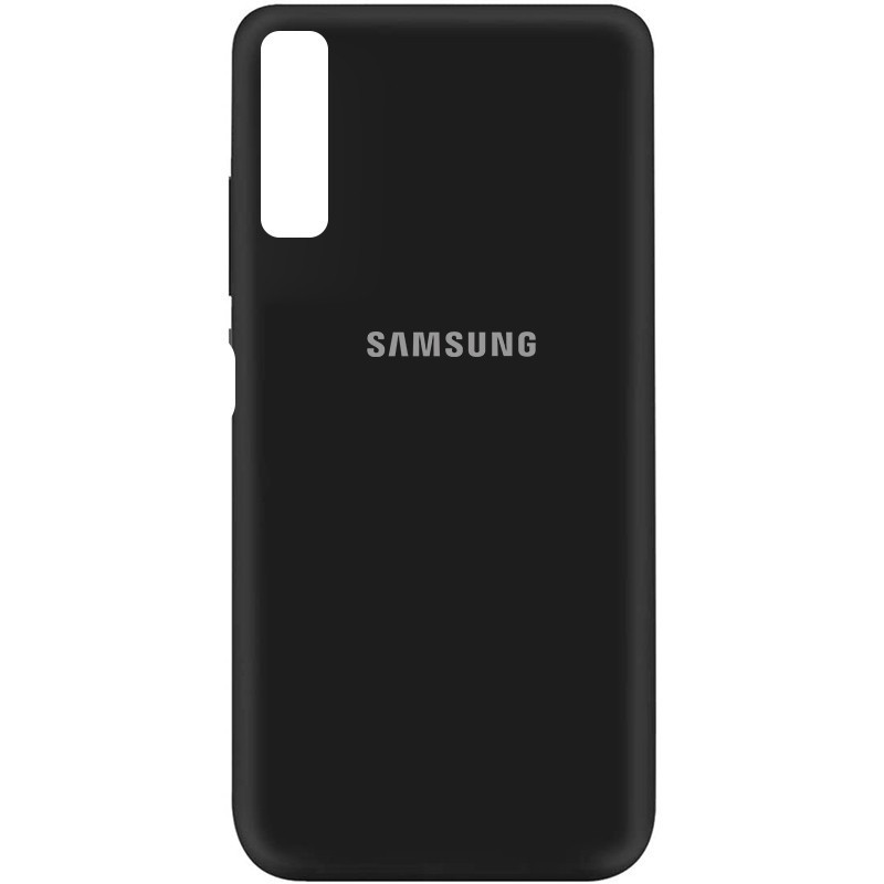 Silicone Cover My Color Full Protective (A) для Samsung A7 (2018) A750 (Black)-0