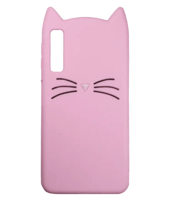 Накладка 3D Cat для Samsung A7 (2018) A750 рожева-0