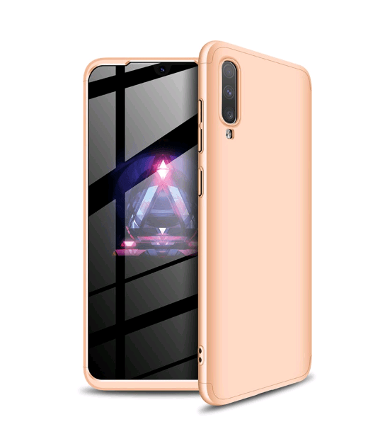 Чохол-накладка GKK 3 в1 для Samsung A70  золотий-0