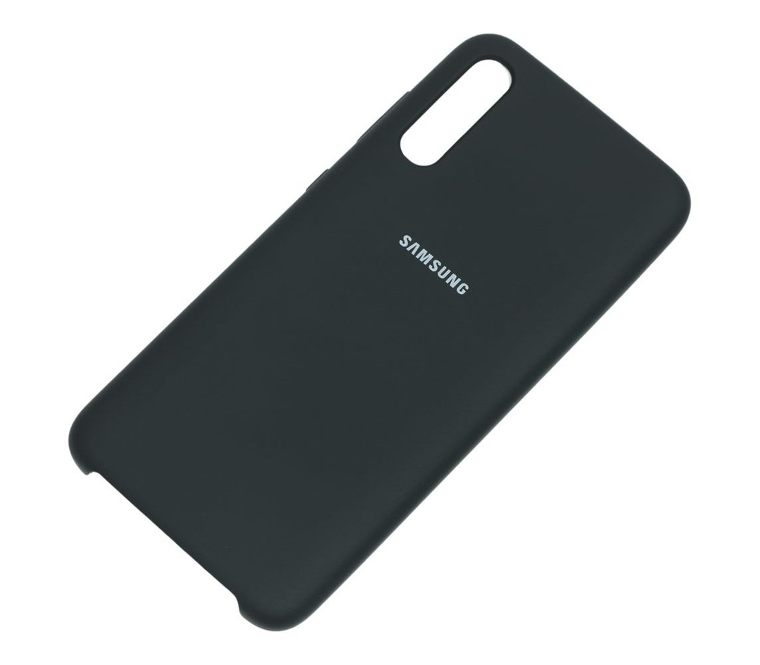 Накладка Silicone Case для Samsung A70/A70s (Black)-1