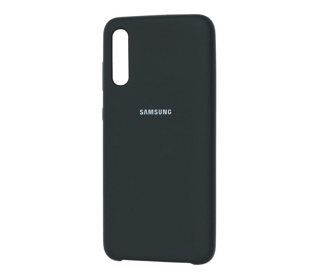 Накладка Silicone Case для Samsung A70/A70s (Black)-0