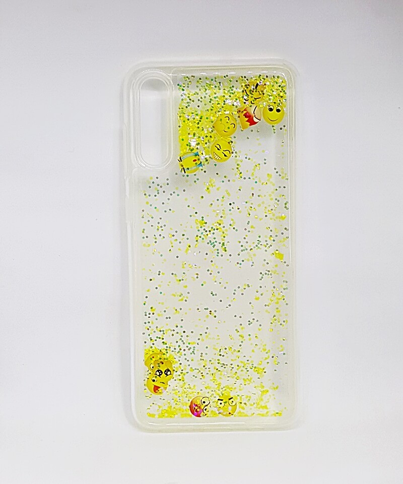 Накладка Multicolor для Samsung A70 "Smile"  (переливається)-0