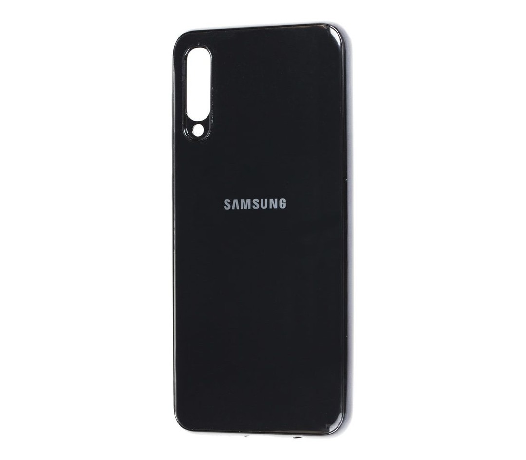 Силікон Glass Case Samsung A70 (чорний)-0