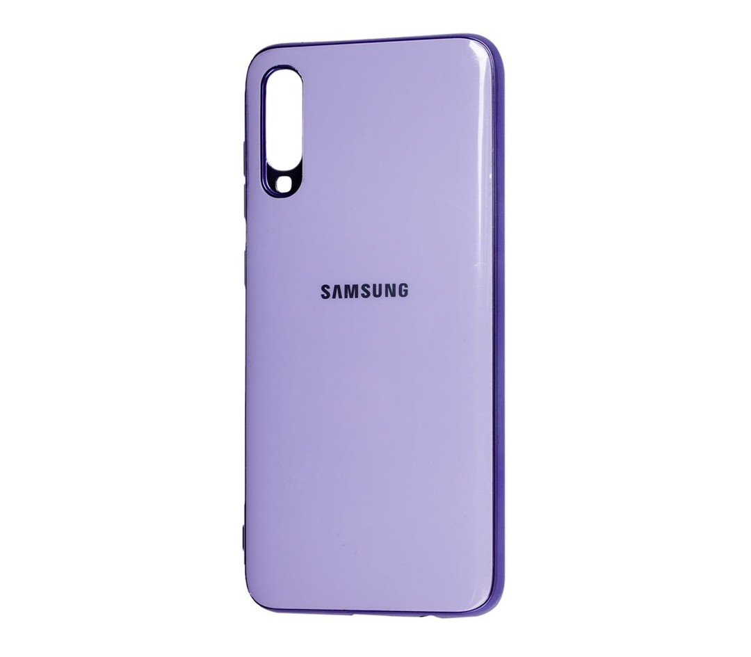 Силікон Glass Case Samsung A70 (фіолетовий)-0