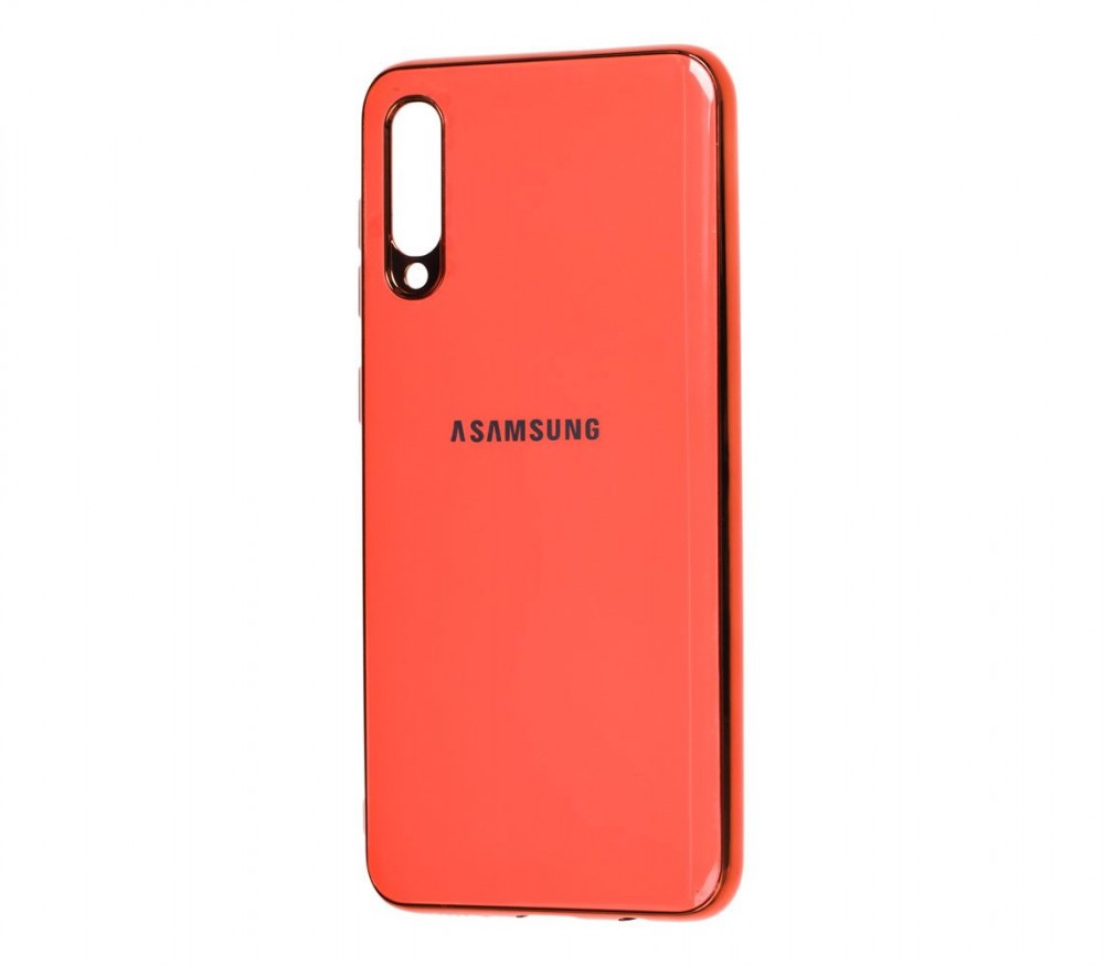 Силікон Glass Case Samsung A70 (рожевий)-0
