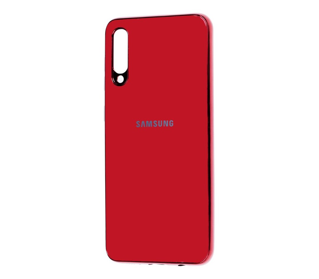 Силікон Glass Case Samsung A70 (червоний)-0