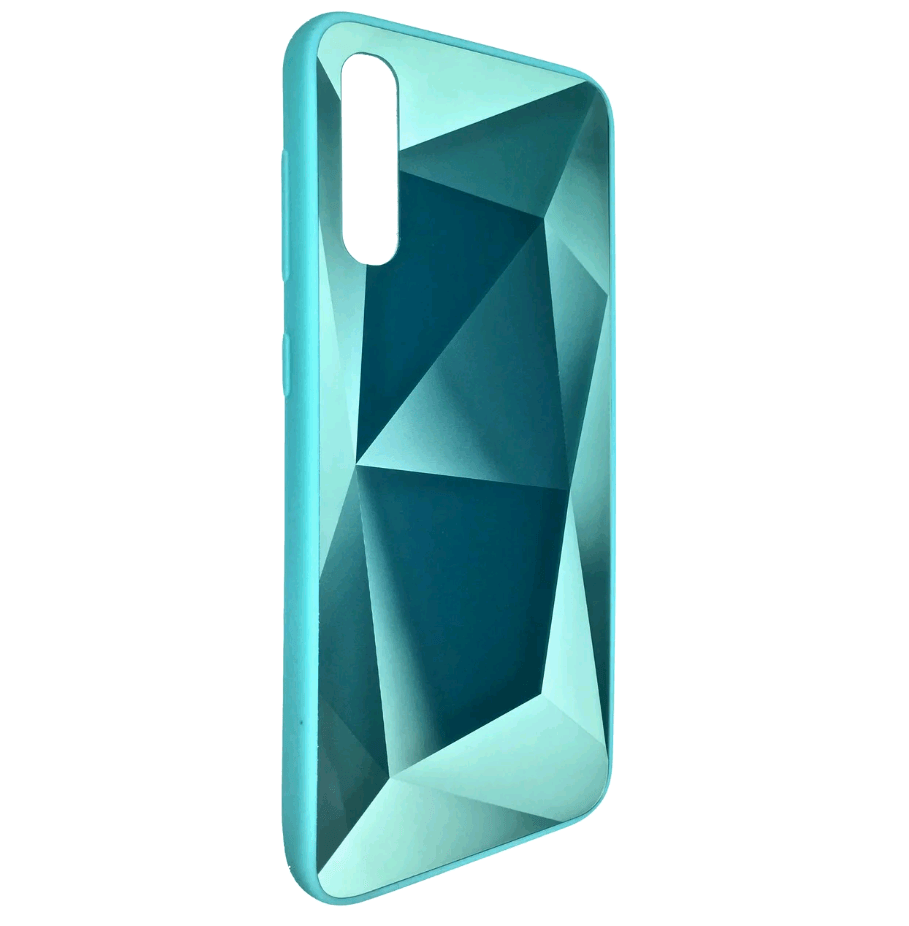 Чохол-накладка Vinyl Diamond Mirror для Samsung A70 бірюзовий-0