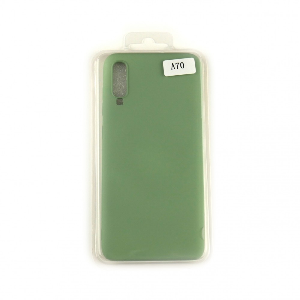 Silicone Case Full Cover для Samsung A70 зелена-0