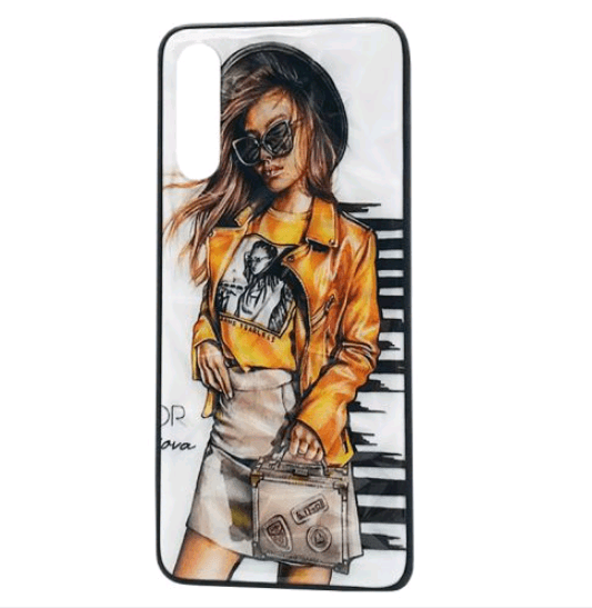 Накладка Ladies для Samsung A70 "Girl yellow"-0