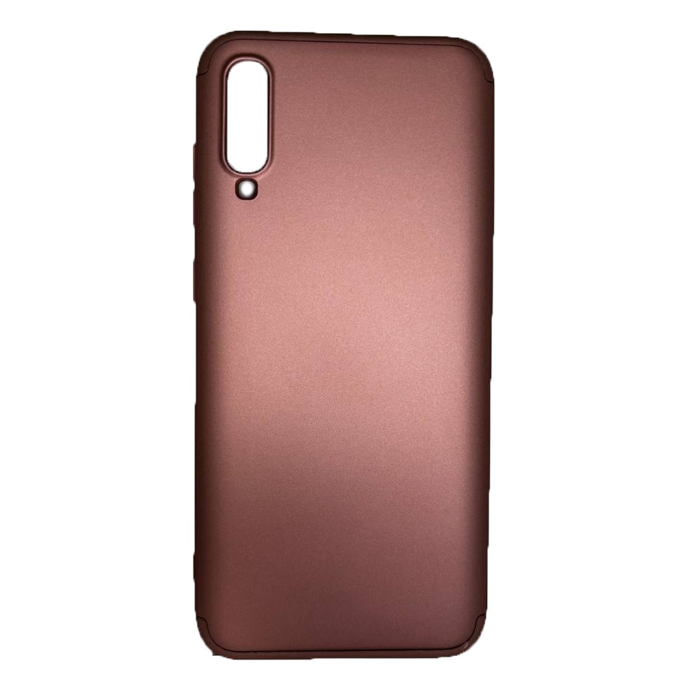 Чохол-накладка GKK 3 в1 для Samsung A70  рожеве золото-0