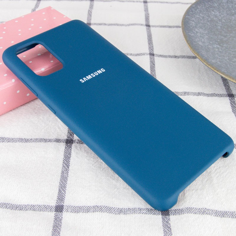 Чохол Silicone Cover для Samsung A71 Cosmos Blue-1