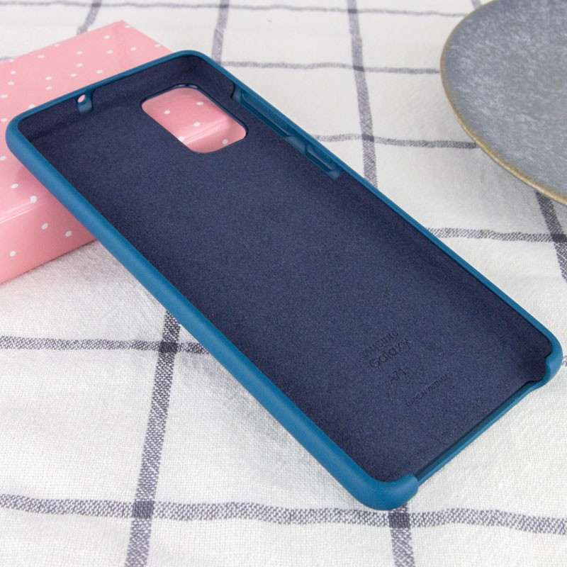 Чохол Silicone Cover для Samsung A71 Cosmos Blue-2
