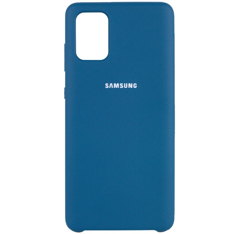 Чохол Silicone Cover для Samsung A71 Cosmos Blue-0