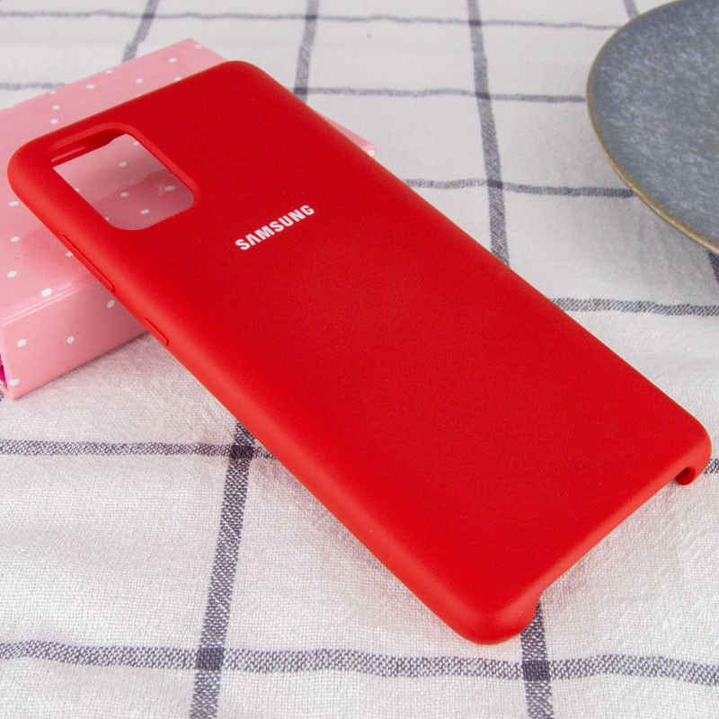 Чохол Silicone Cover для Samsung A71 Dark Red-1