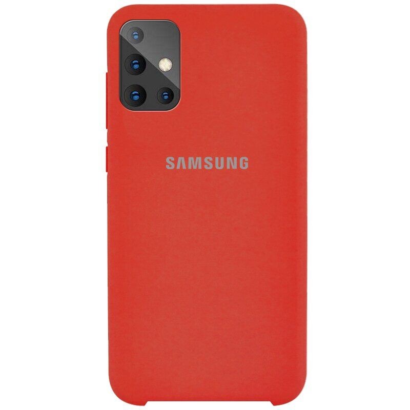 Чохол Silicone Cover для Samsung A71 Red-0