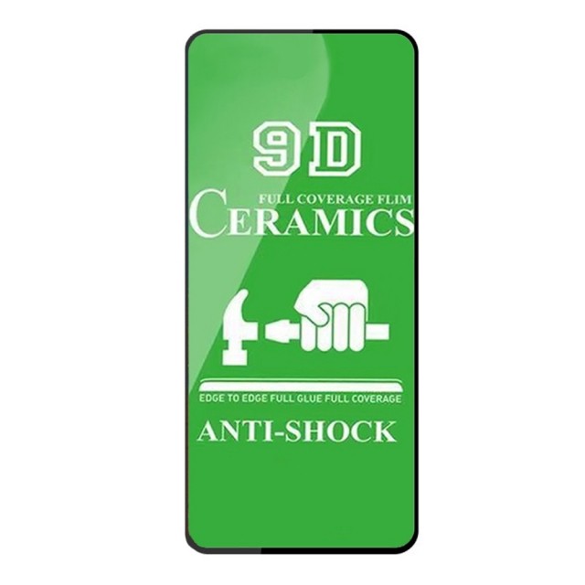 Гнучке скло Ceramic для Samsung A71/A81/A91/Note 10 Lite/S10 Lite глянцеве з чорною рамкою-0