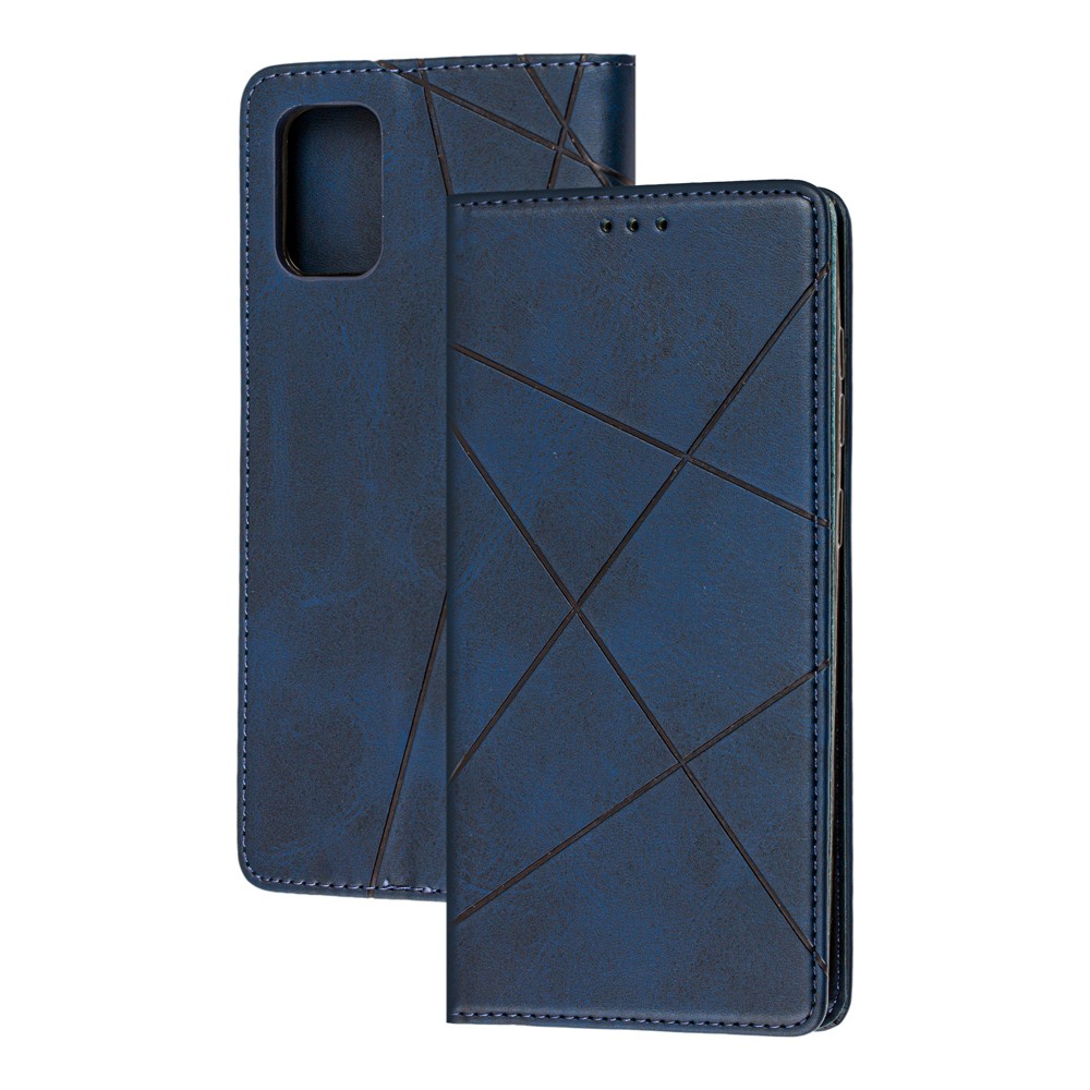 Книжка Business для Samsung A71 синя-0