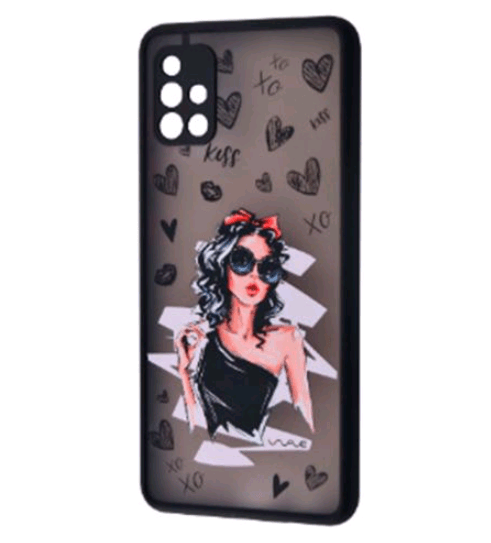 WAVE Cartoon Case Samsung A71 (Little black dress)-0