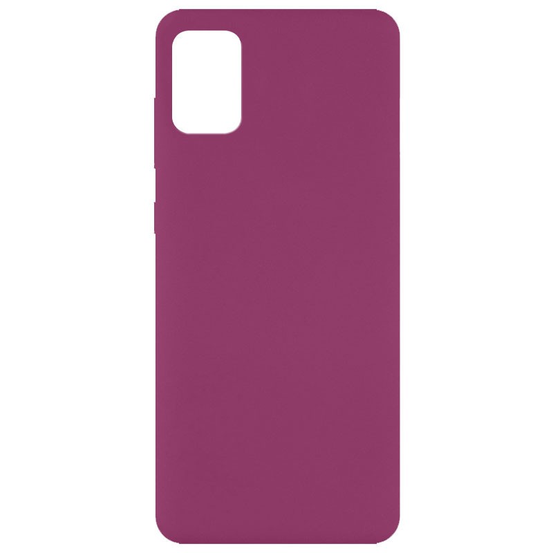 Silicone Cover Full without Logo (A) для Samsung A71 (Marsala)-0