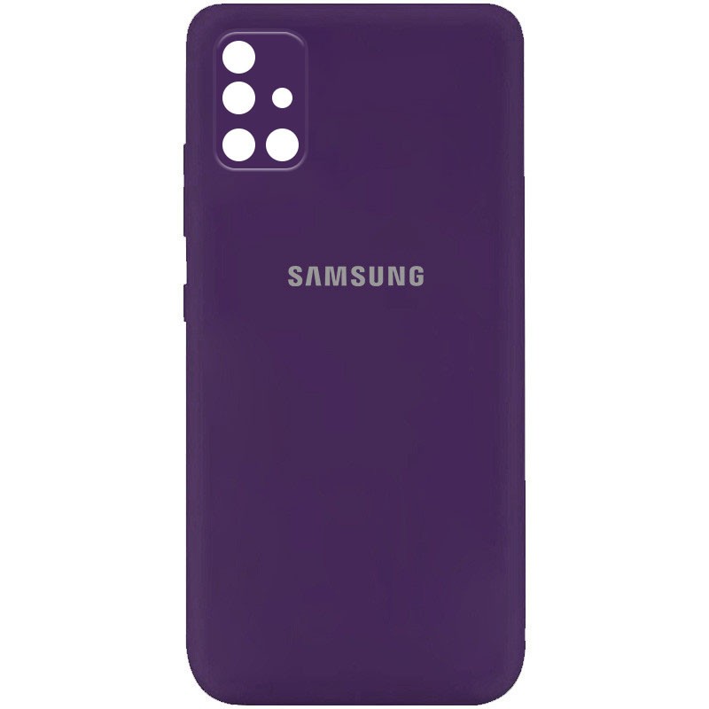 Silicone Cover My Color Full Camera (A) для Samsung A71 (Purple)-0