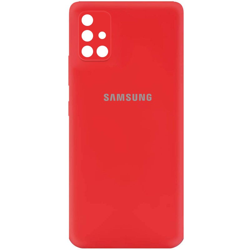 Silicone Cover My Color Full Camera (A) для Samsung A71 (Red)-0
