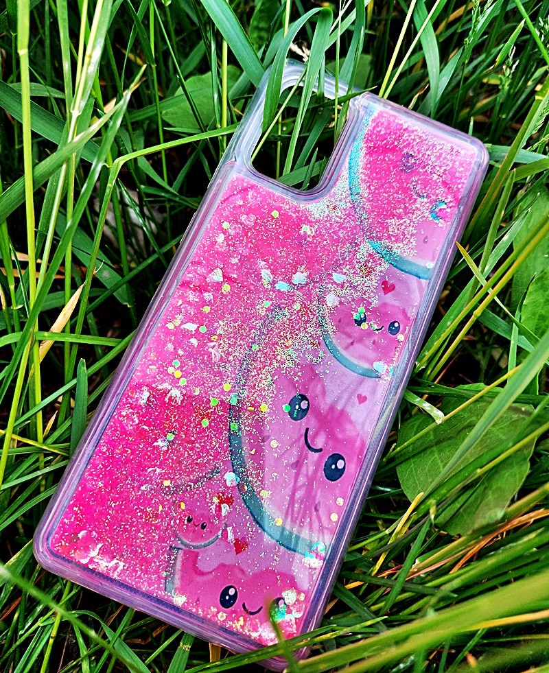 Накладка Fluid Painted для Samsung A71 "Кавунчик" (переливається)-0
