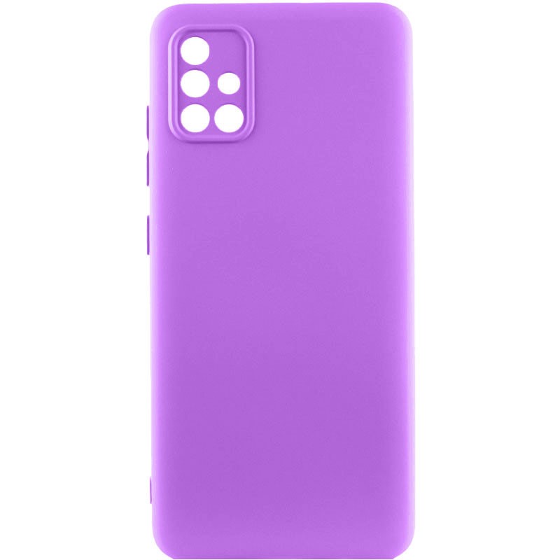 Silicone Cover Lakshmi Full Camera для Samsung A71 (Purple)-0
