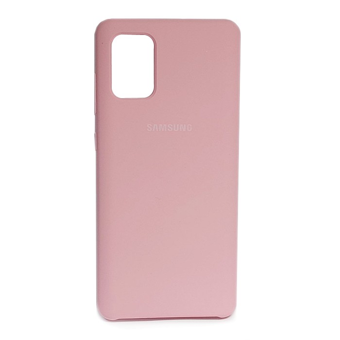 Silicone Case AAA для Samsung A71 Light pink-0