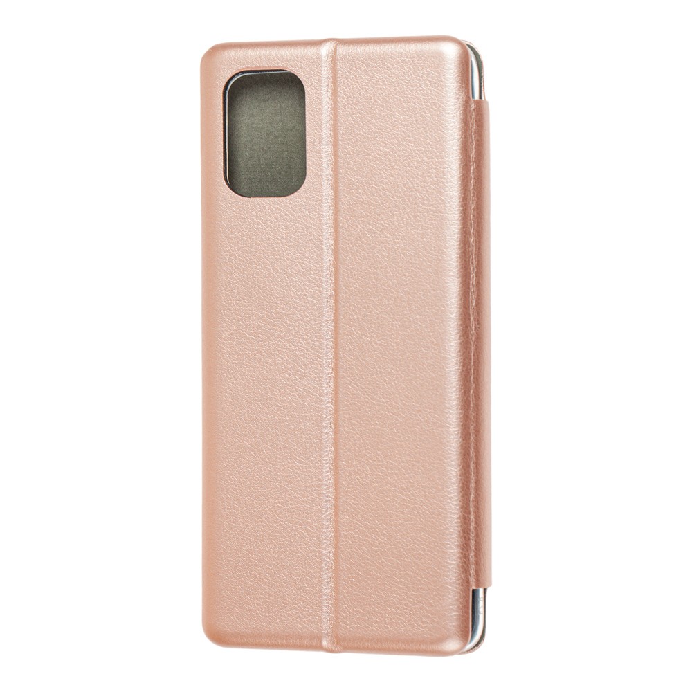 Книжка Premium для Samsung A71 рожеве золото-1