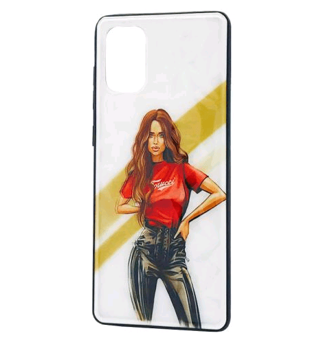 Накладка Ladies для Samsung A71 "Girl red"-0
