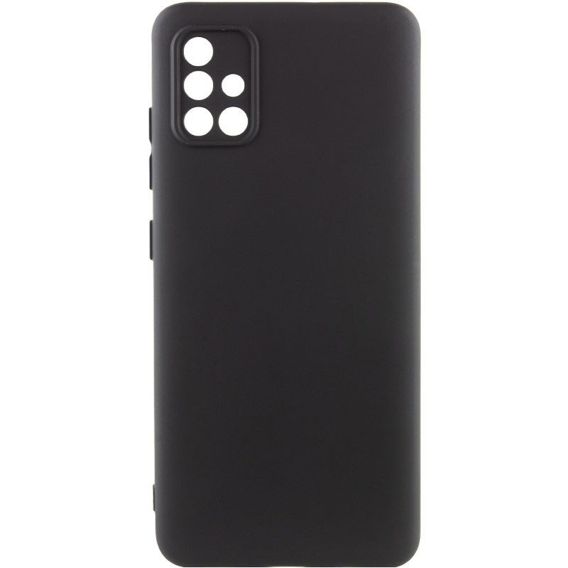 Silicone Cover Lakshmi Full Camera для Samsung A71 (Black)-0