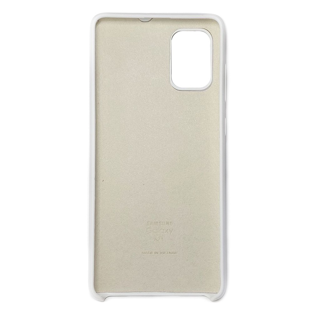 Silicone Case для Samsung A71 White-1