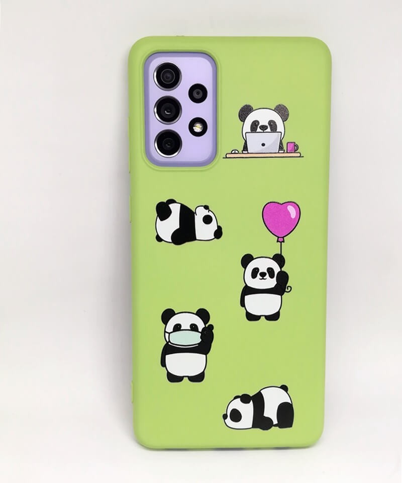 Накладка MiaMi Cartoon для Samsung A52 Green Panda-0